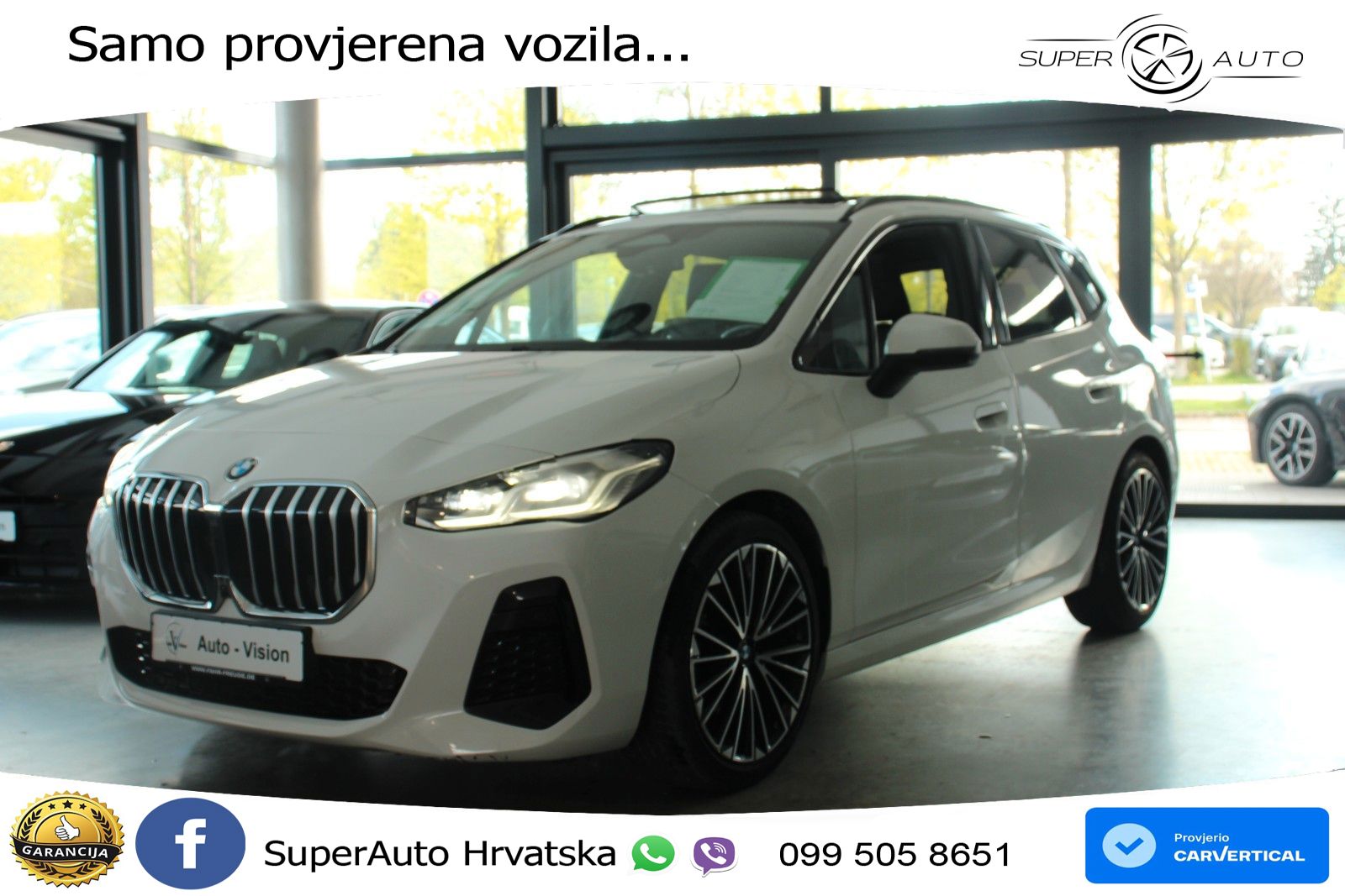 BMW Active Tourer 218i Aut. M Sport 136 KS, LED+PANO+GR SJED+VIRT+360