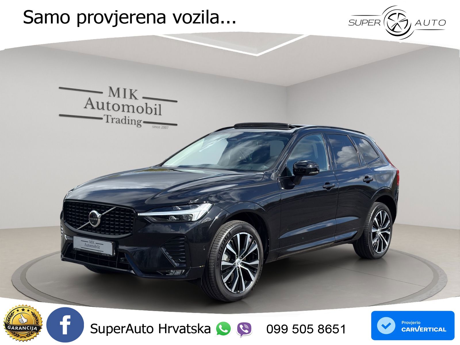 Volvo XC60 2.0d B4 Aut. Plus Dark 197 KS, ACC+360+LED+4xGR SJED+PANO+ASIST