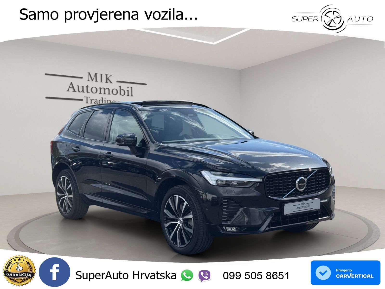 Volvo XC60 2.0d B4 Aut. Plus Dark 197 KS, ACC+360+LED+4xGR SJED+PANO+ASIST
