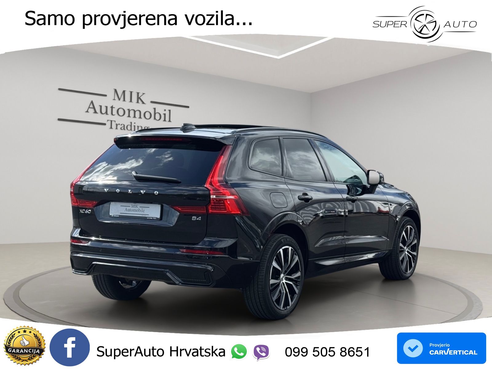 Volvo XC60 2.0d B4 Aut. Plus Dark 197 KS, ACC+360+LED+4xGR SJED+PANO+ASIST