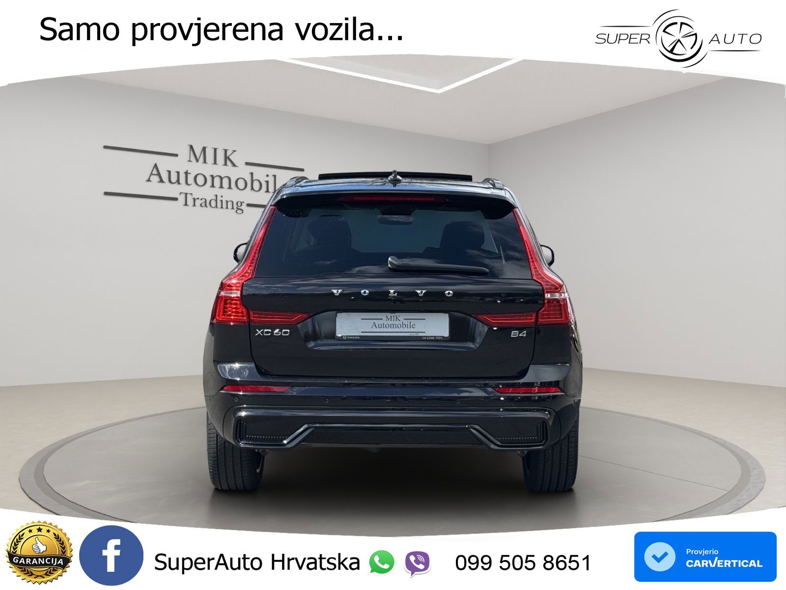 Volvo XC60 2.0d B4 Aut. Plus Dark 197 KS, ACC+360+LED+4xGR SJED+PANO+ASIST