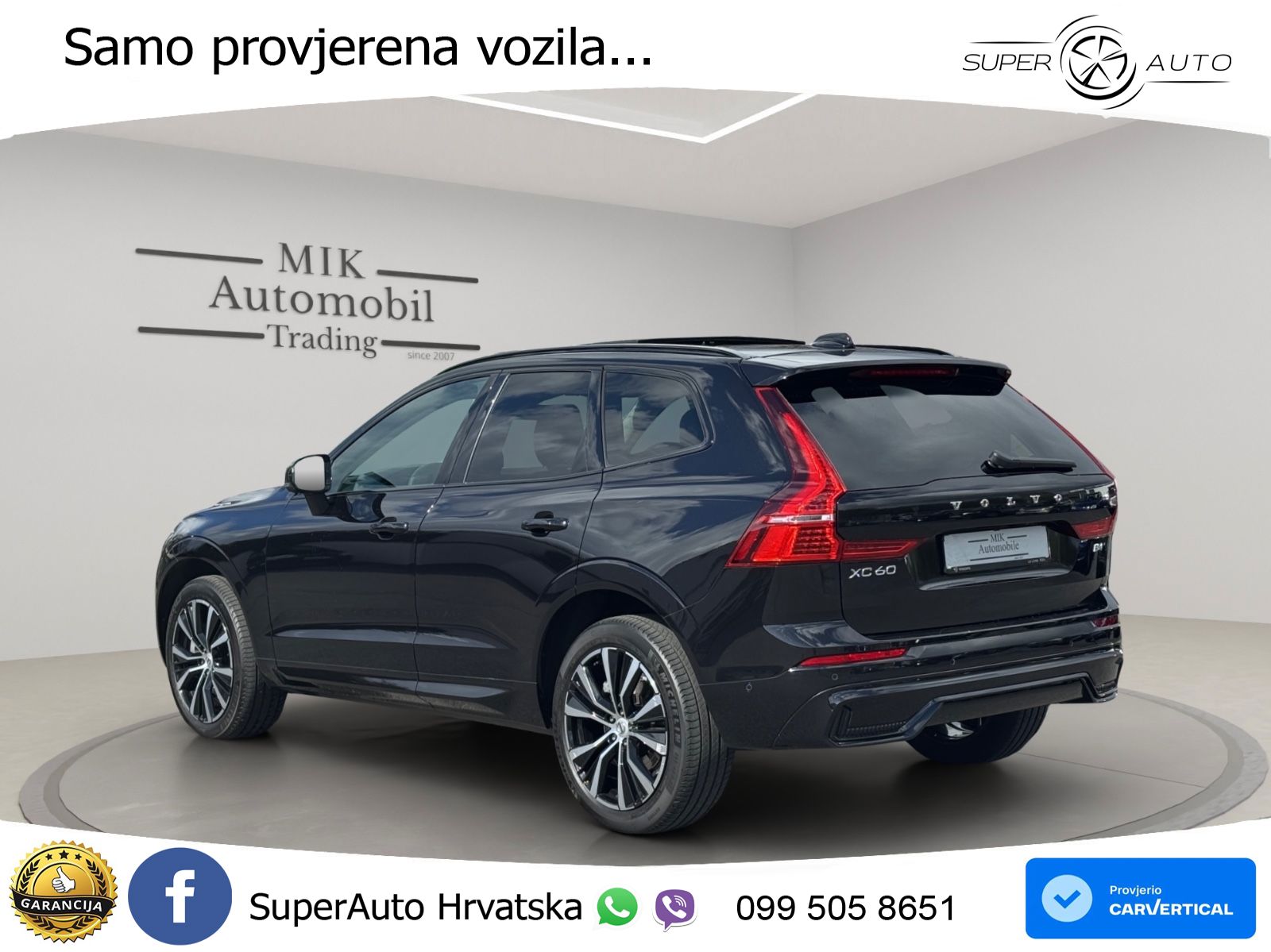 Volvo XC60 2.0d B4 Aut. Plus Dark 197 KS, ACC+360+LED+4xGR SJED+PANO+ASIST