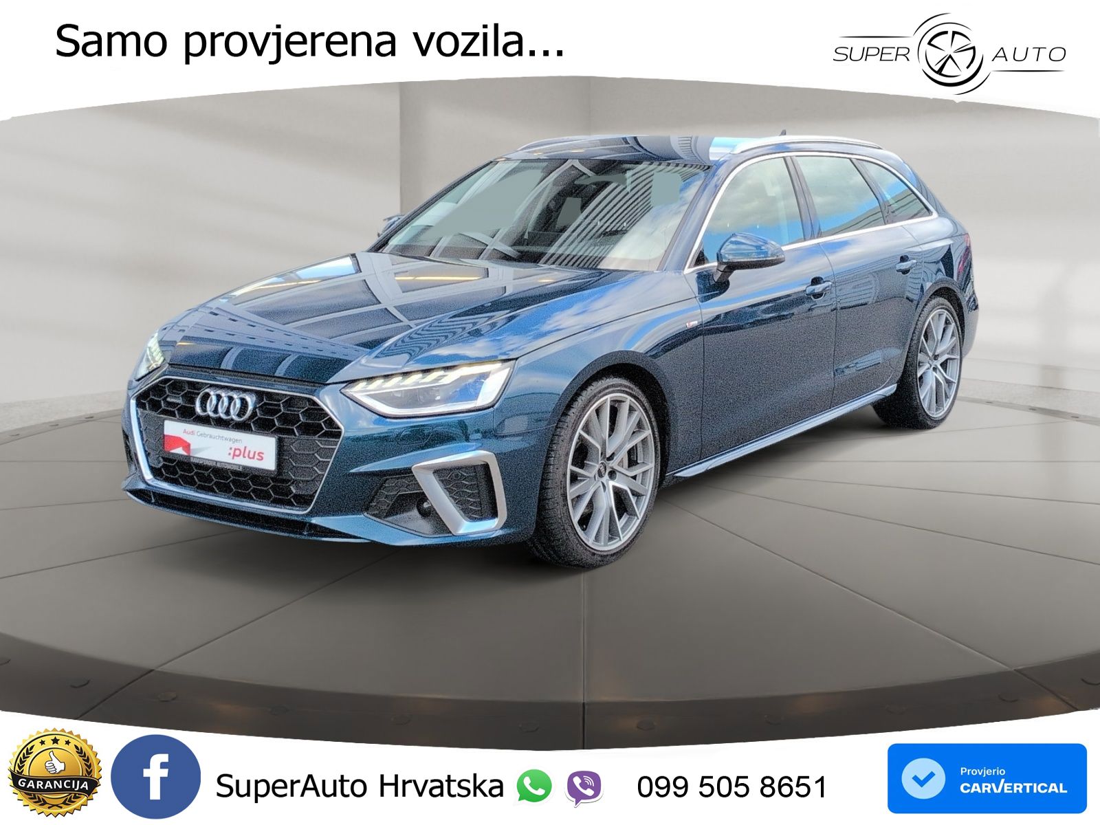 Audi A4 Avant 40 TDI quattro Aut. S line 204 KS, MATRIX+GR SJED+VIRT