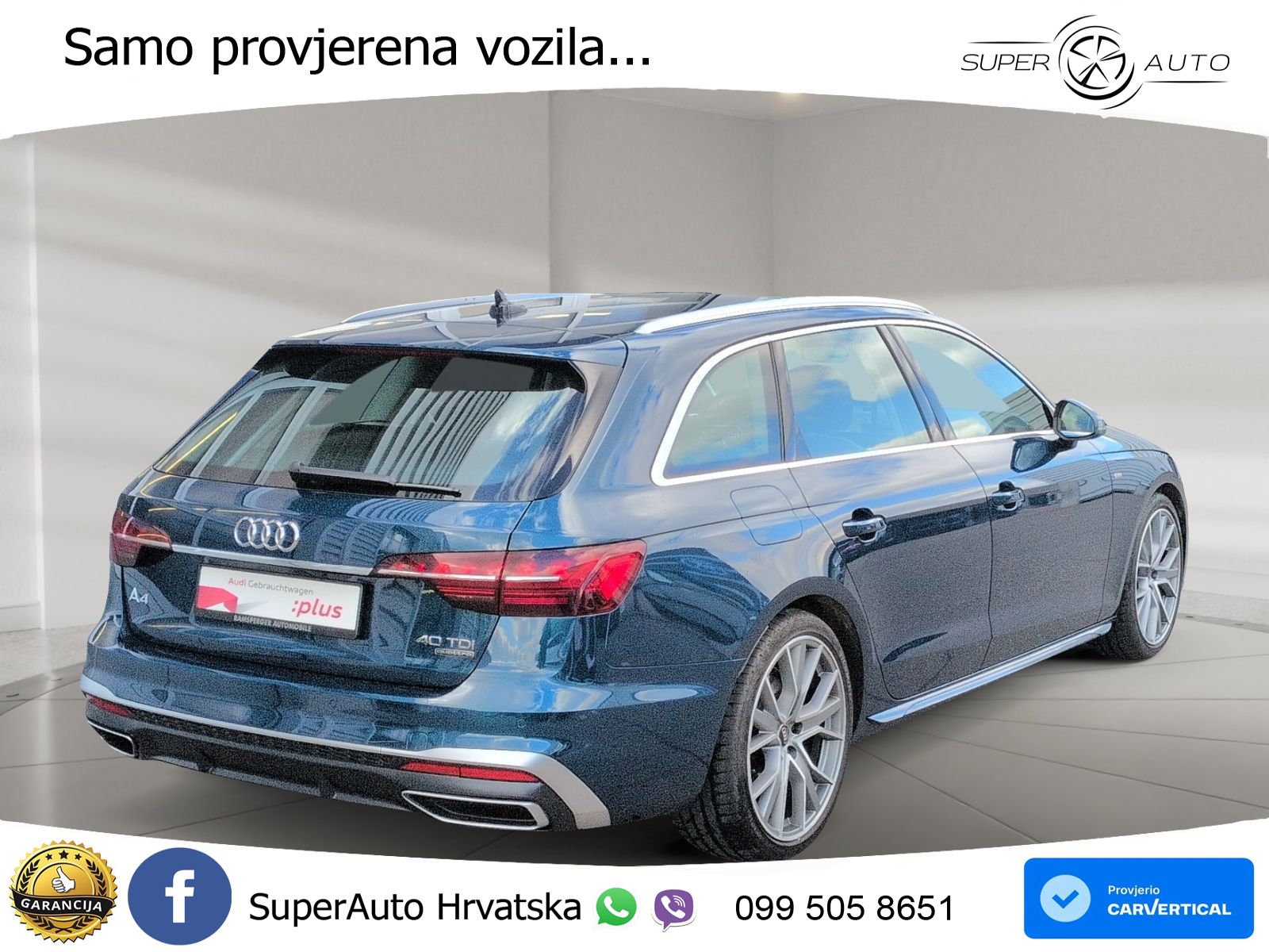 Audi A4 Avant 40 TDI quattro Aut. S line 204 KS, MATRIX+GR SJED+VIRT