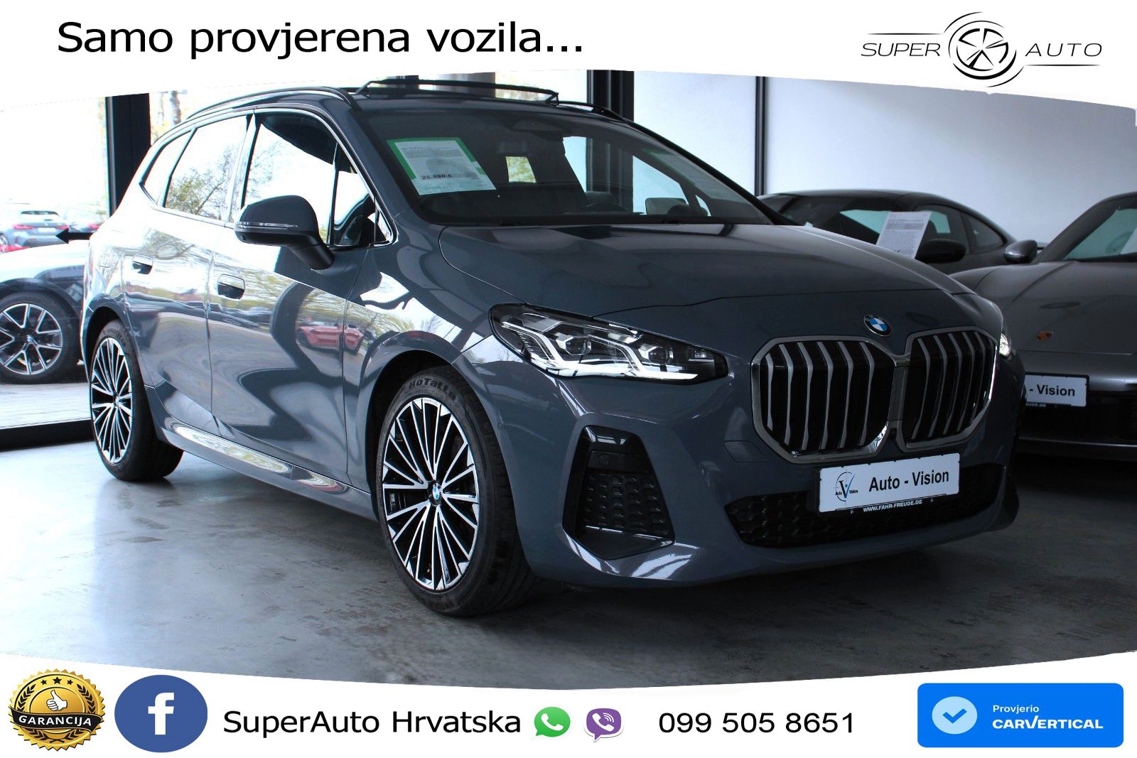 BMW Active Tourer 218i Aut. M Sport 136 KS, LED+ACC+PANO+GR SJED+360+HEAD