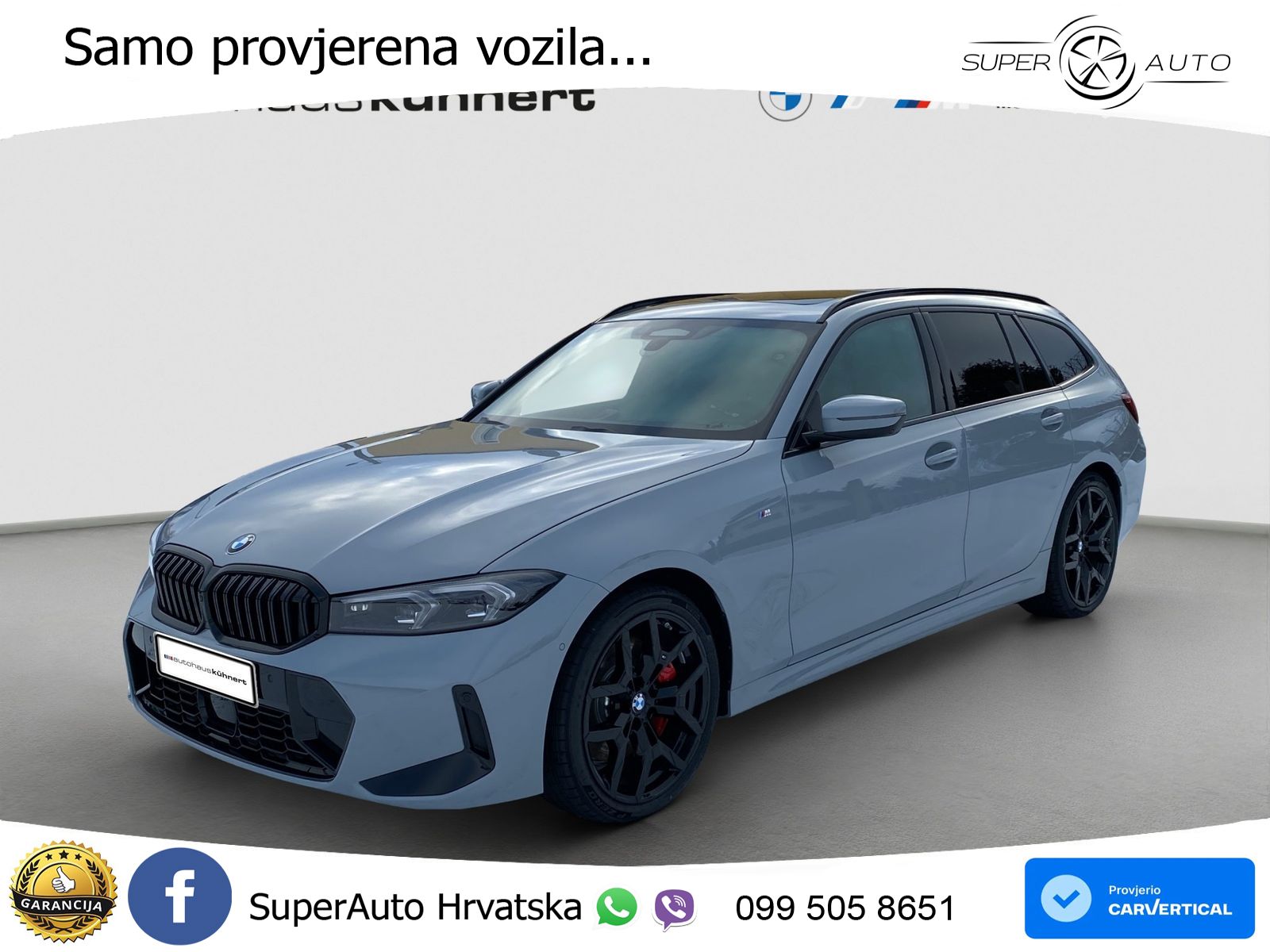 BMW Touring 320d xDrive M Sport 190 KS, LED+ACC+PANO+GR SJED+VIRT+KAM