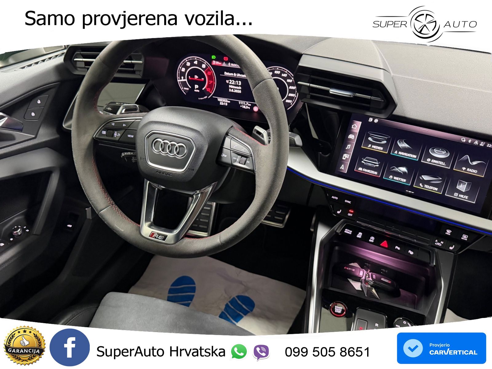 Audi RS3 2.5 TFSI quattro S tronic 400 KS, ACC+KAM+GR SJED+HEAD+VIRT+ASIST