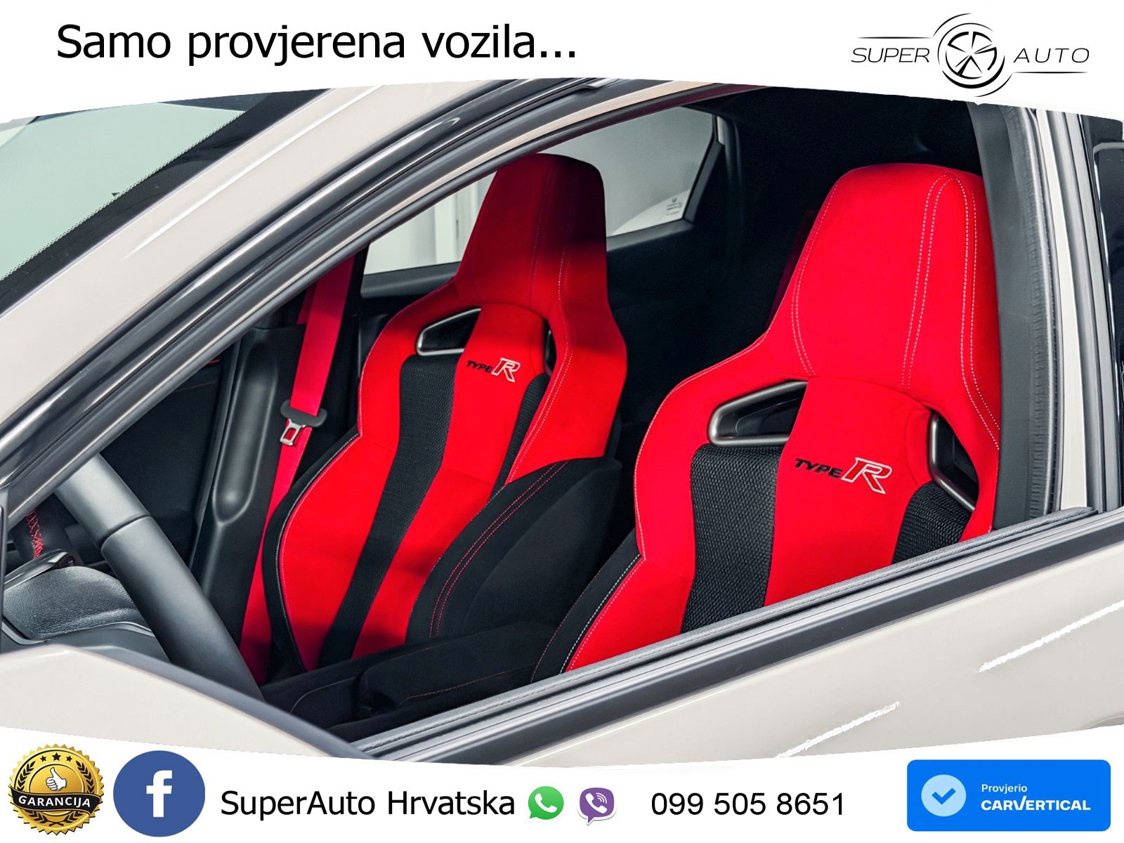 Honda Civic Type R 2.0 manual 320 KS, ACC+LED+KAM+ASIST