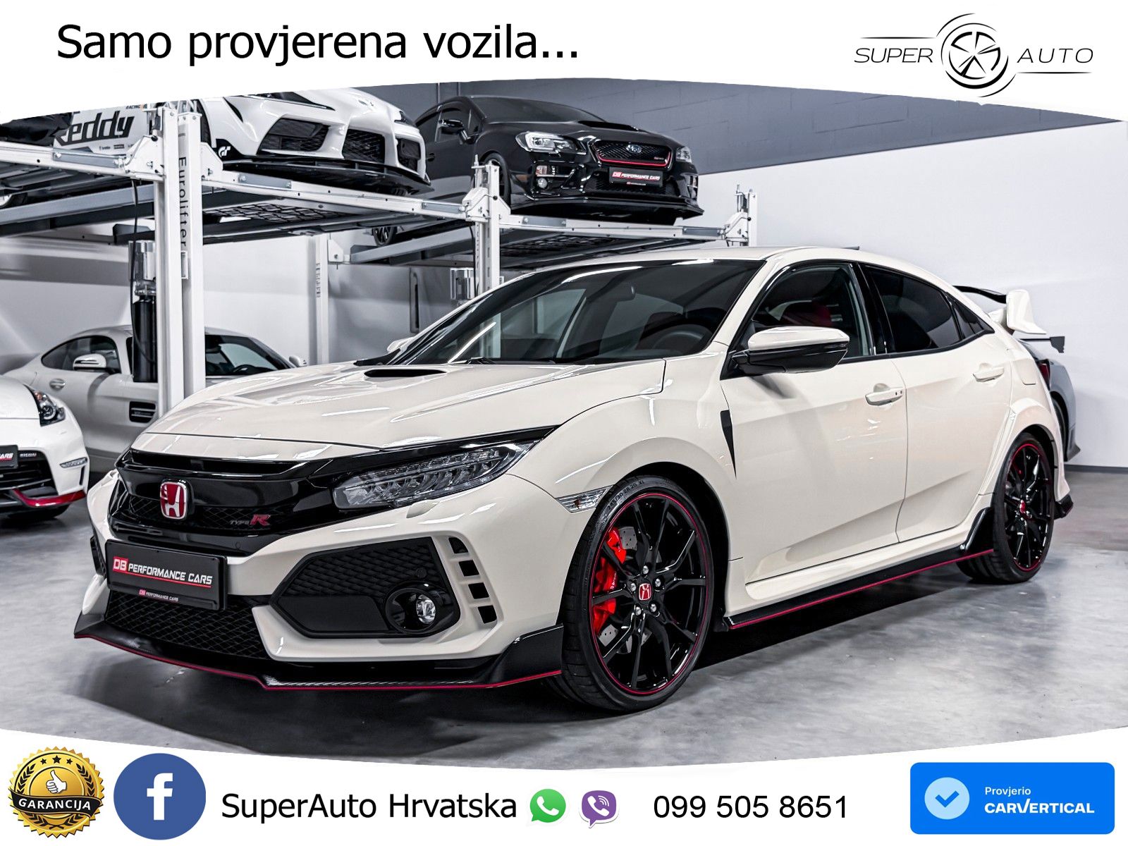 Honda Civic Type R 2.0 manual 320 KS, ACC+LED+KAM+ASIST
