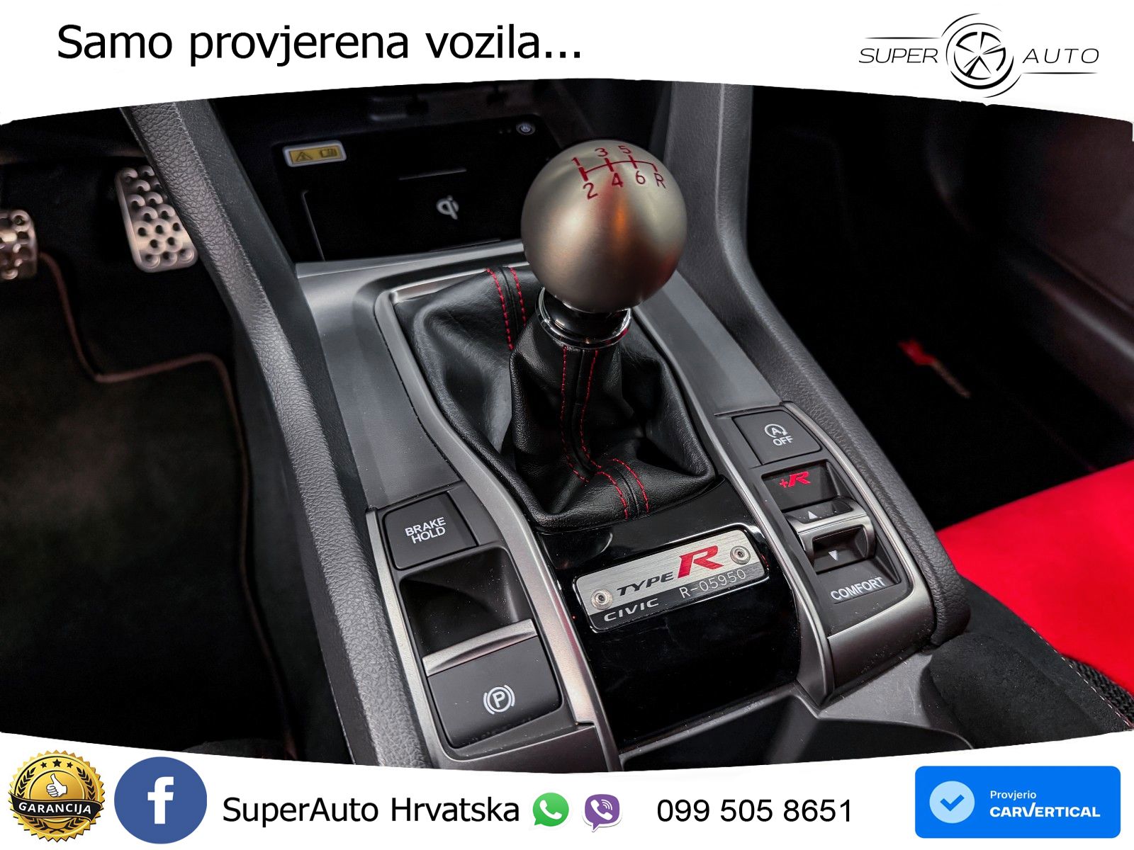 Honda Civic Type R 2.0 manual 320 KS, ACC+LED+KAM+ASIST