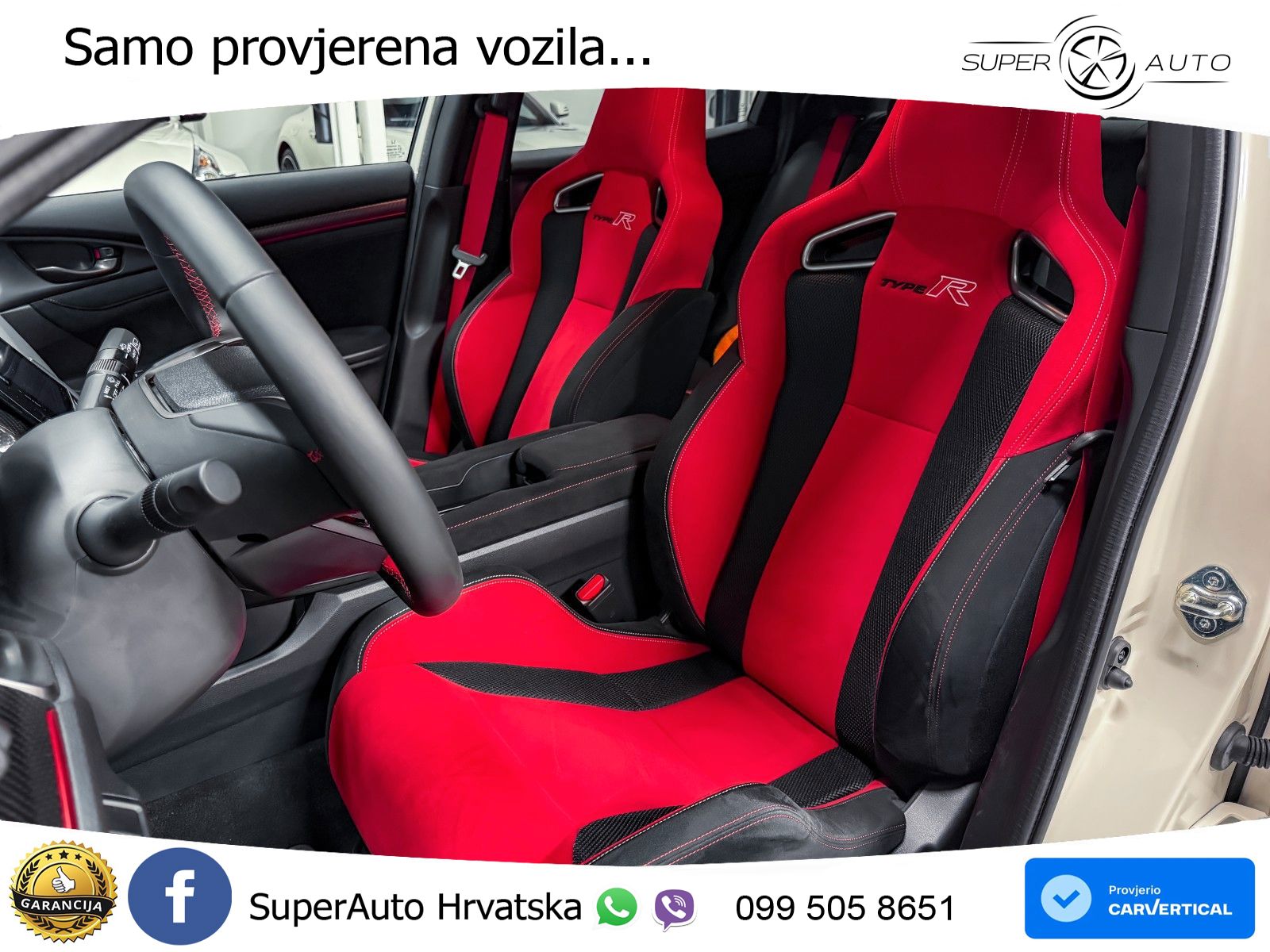 Honda Civic Type R 2.0 manual 320 KS, ACC+LED+KAM+ASIST