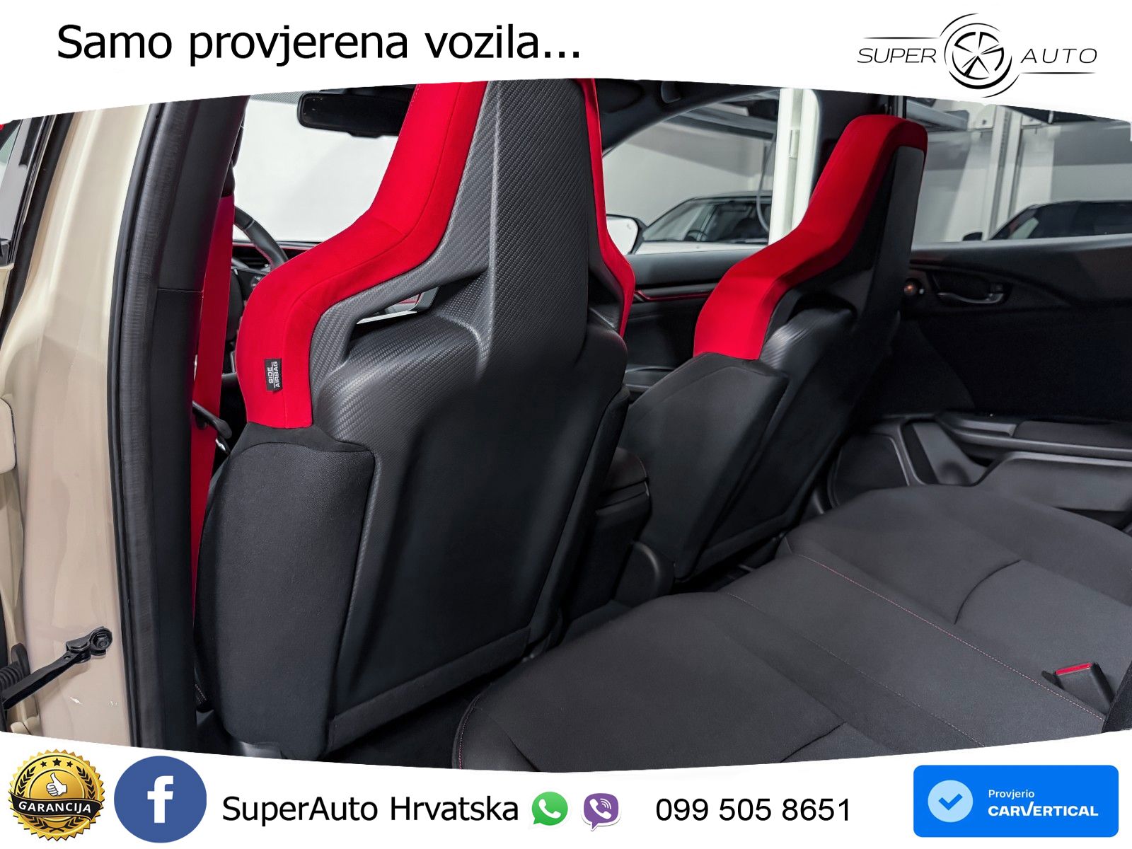 Honda Civic Type R 2.0 manual 320 KS, ACC+LED+KAM+ASIST