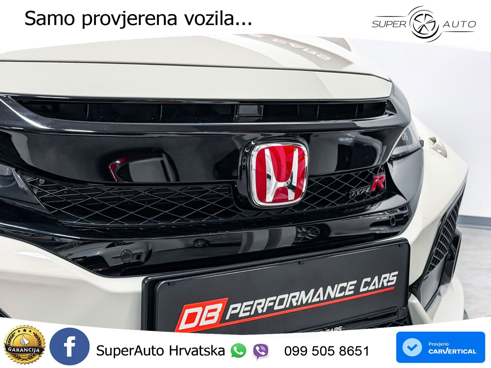 Honda Civic Type R 2.0 manual 320 KS, ACC+LED+KAM+ASIST