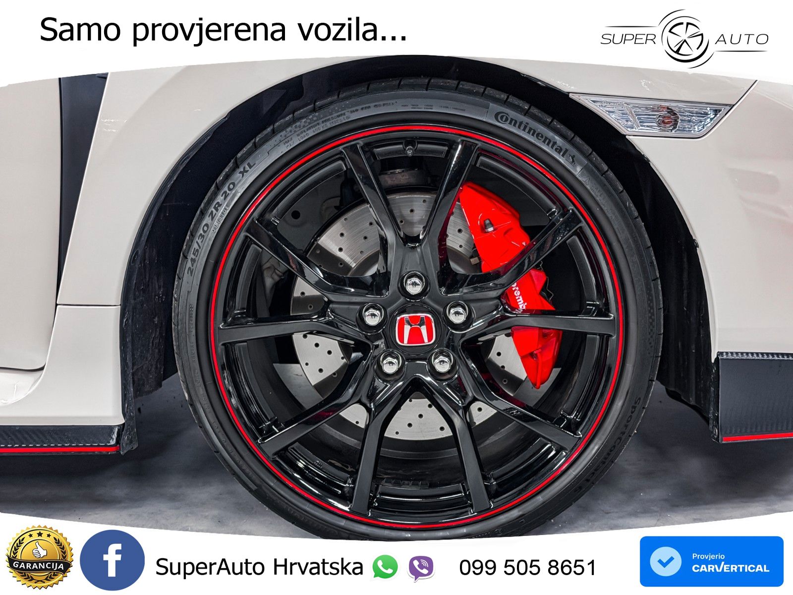 Honda Civic Type R 2.0 manual 320 KS, ACC+LED+KAM+ASIST