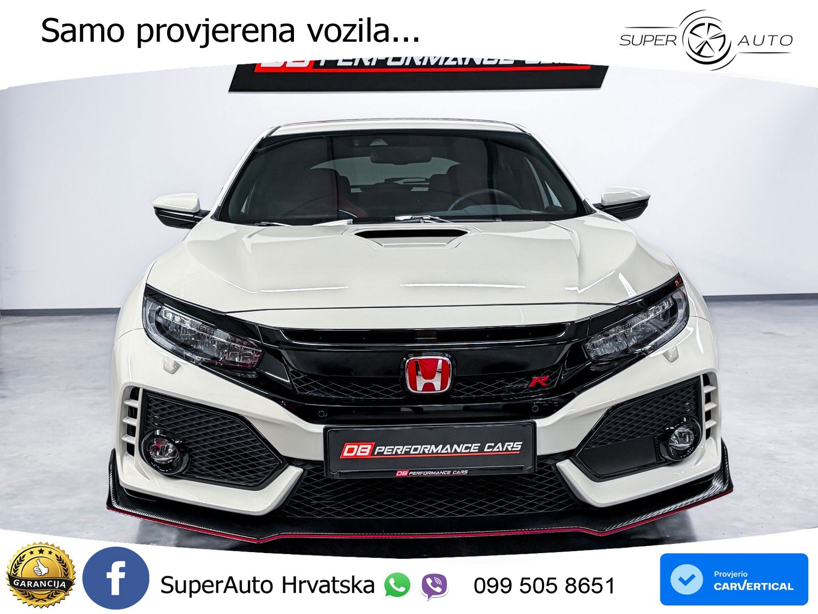 Honda Civic Type R 2.0 manual 320 KS, ACC+LED+KAM+ASIST