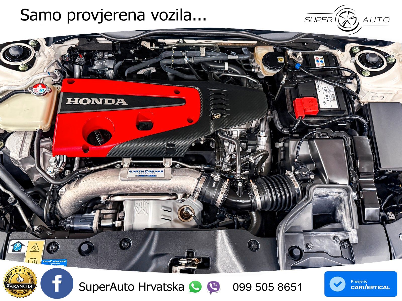 Honda Civic Type R 2.0 manual 320 KS, ACC+LED+KAM+ASIST