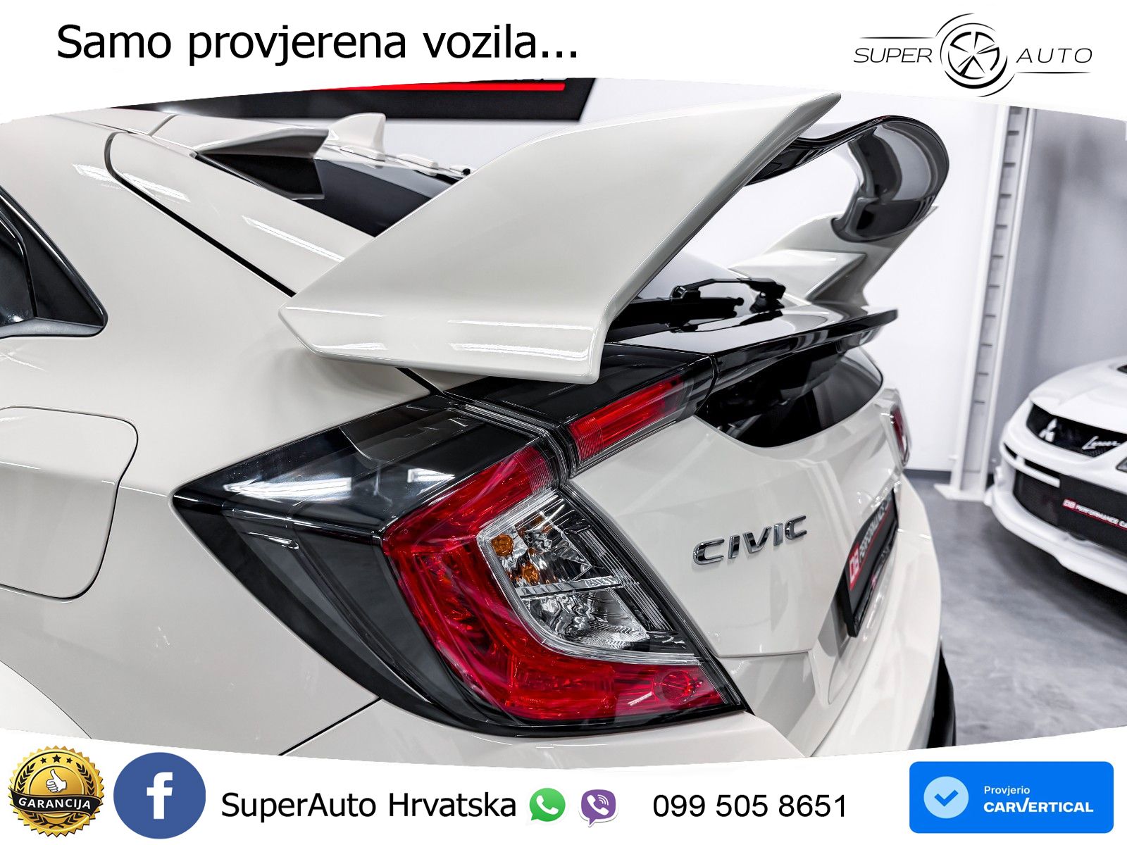 Honda Civic Type R 2.0 manual 320 KS, ACC+LED+KAM+ASIST
