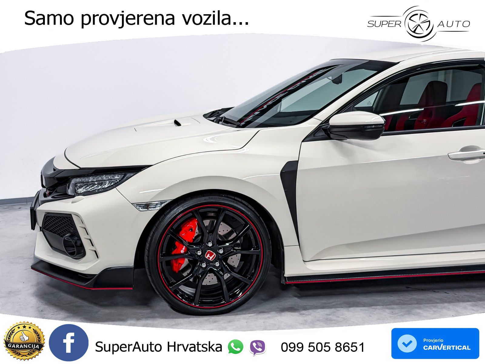 Honda Civic Type R 2.0 manual 320 KS, ACC+LED+KAM+ASIST