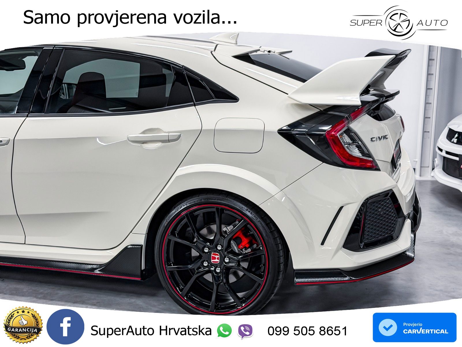 Honda Civic Type R 2.0 manual 320 KS, ACC+LED+KAM+ASIST