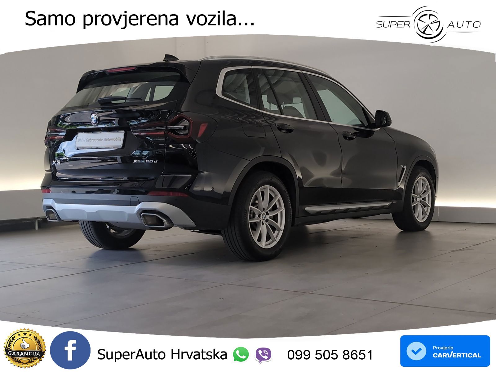 BMW X3 xDrive 20d Aut. 190 KS, LED+GR SJED+VIRT+NAVI