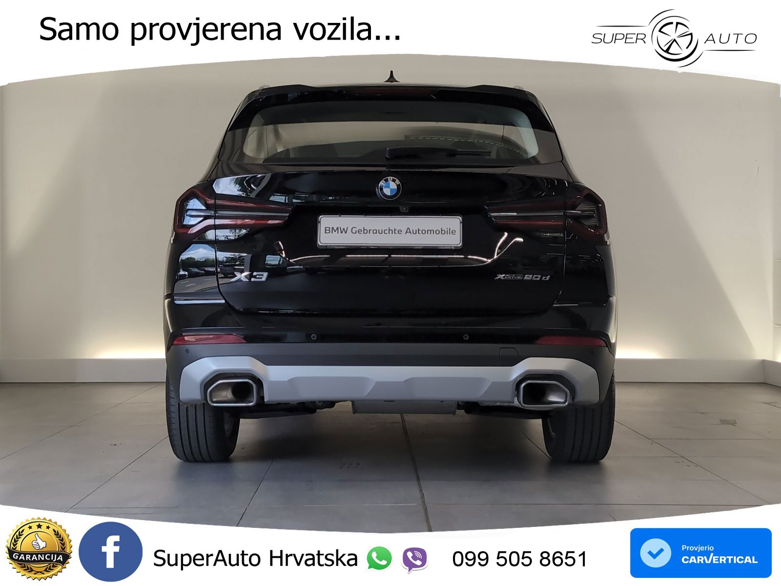 BMW X3 xDrive 20d Aut. 190 KS, LED+GR SJED+VIRT+NAVI