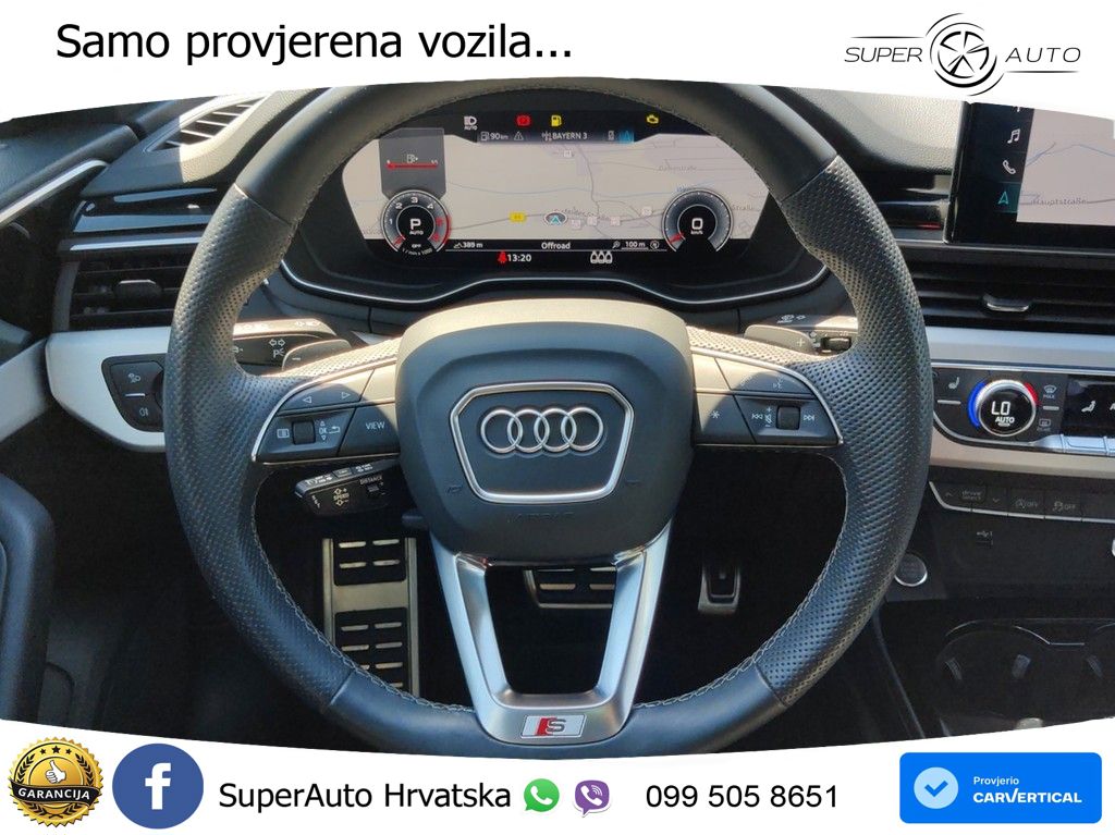 Audi A4 Avant 40 TDI quattro Aut. S line 204 KS, ACC+LED+GR SJED+VIRT+ASIST