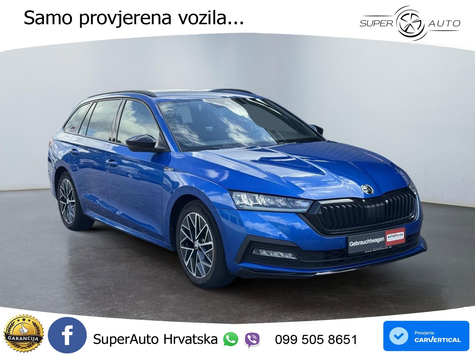 Škoda Octavia Combi 1.5 TSI Sportline 150 KS, KEY+VIRT+GR SJED+NAVI+LANE