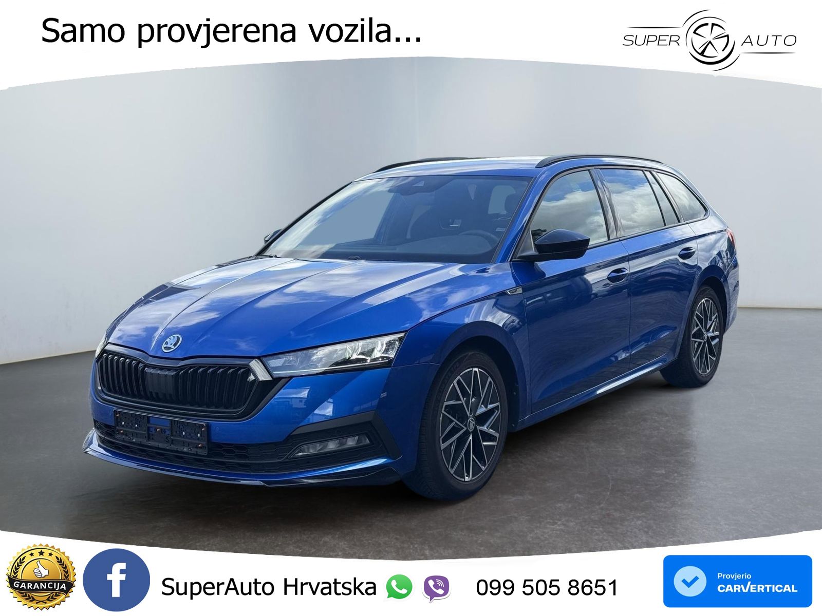 Škoda Octavia Combi 1.5 TSI Sportline 150 KS, KEY+VIRT+GR SJED+NAVI+LANE