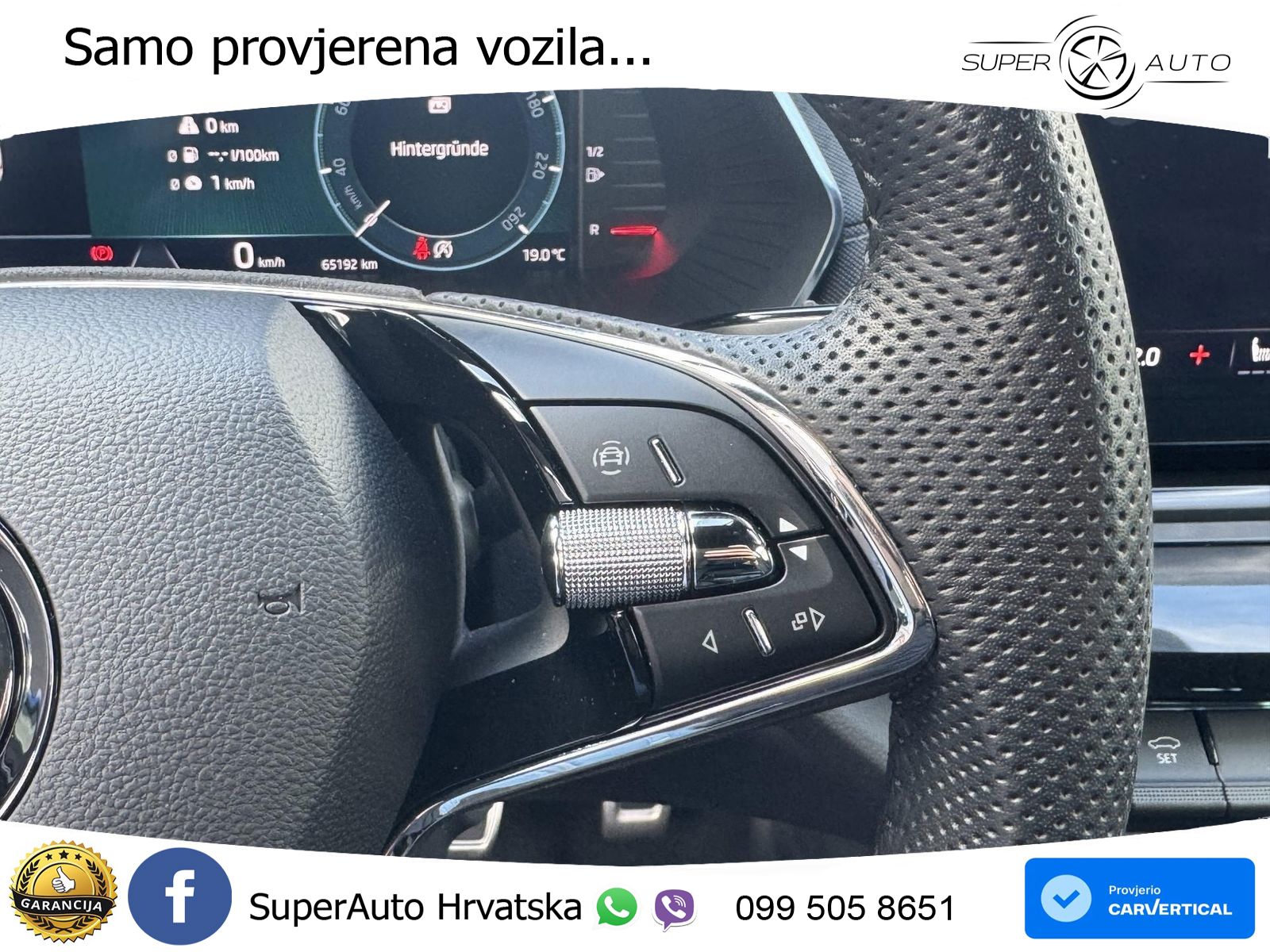 Škoda Octavia Combi 1.5 TSI Sportline 150 KS, KEY+VIRT+GR SJED+NAVI+LANE