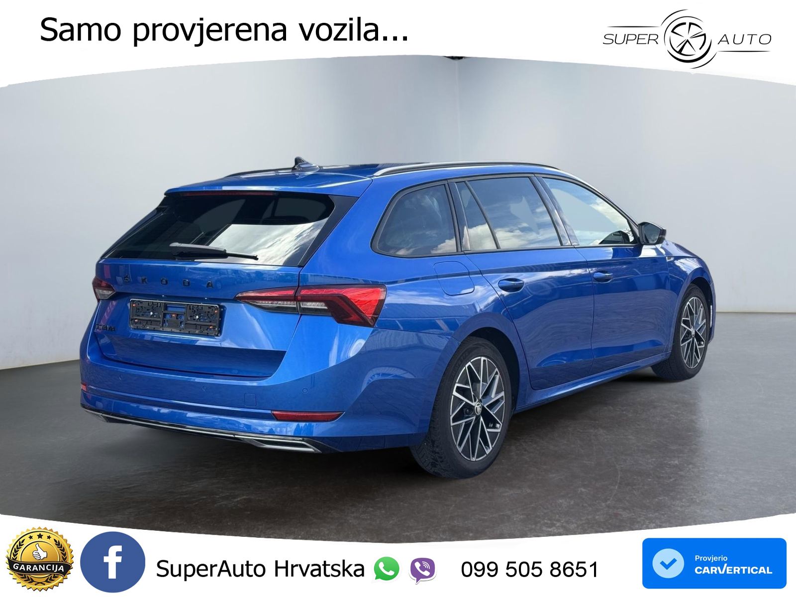 Škoda Octavia Combi 1.5 TSI Sportline 150 KS, KEY+VIRT+GR SJED+NAVI+LANE