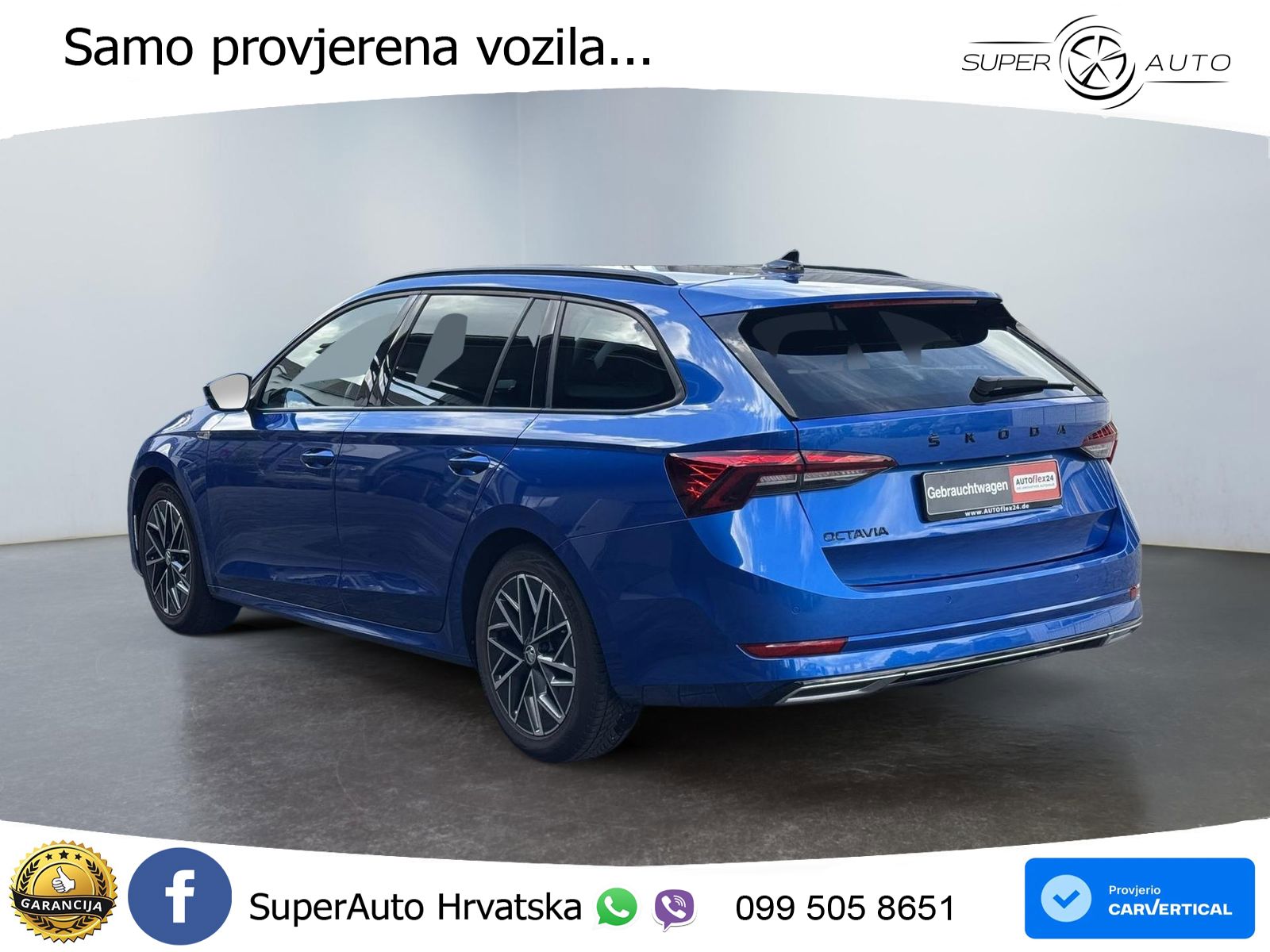 Škoda Octavia Combi 1.5 TSI Sportline 150 KS, KEY+VIRT+GR SJED+NAVI+LANE