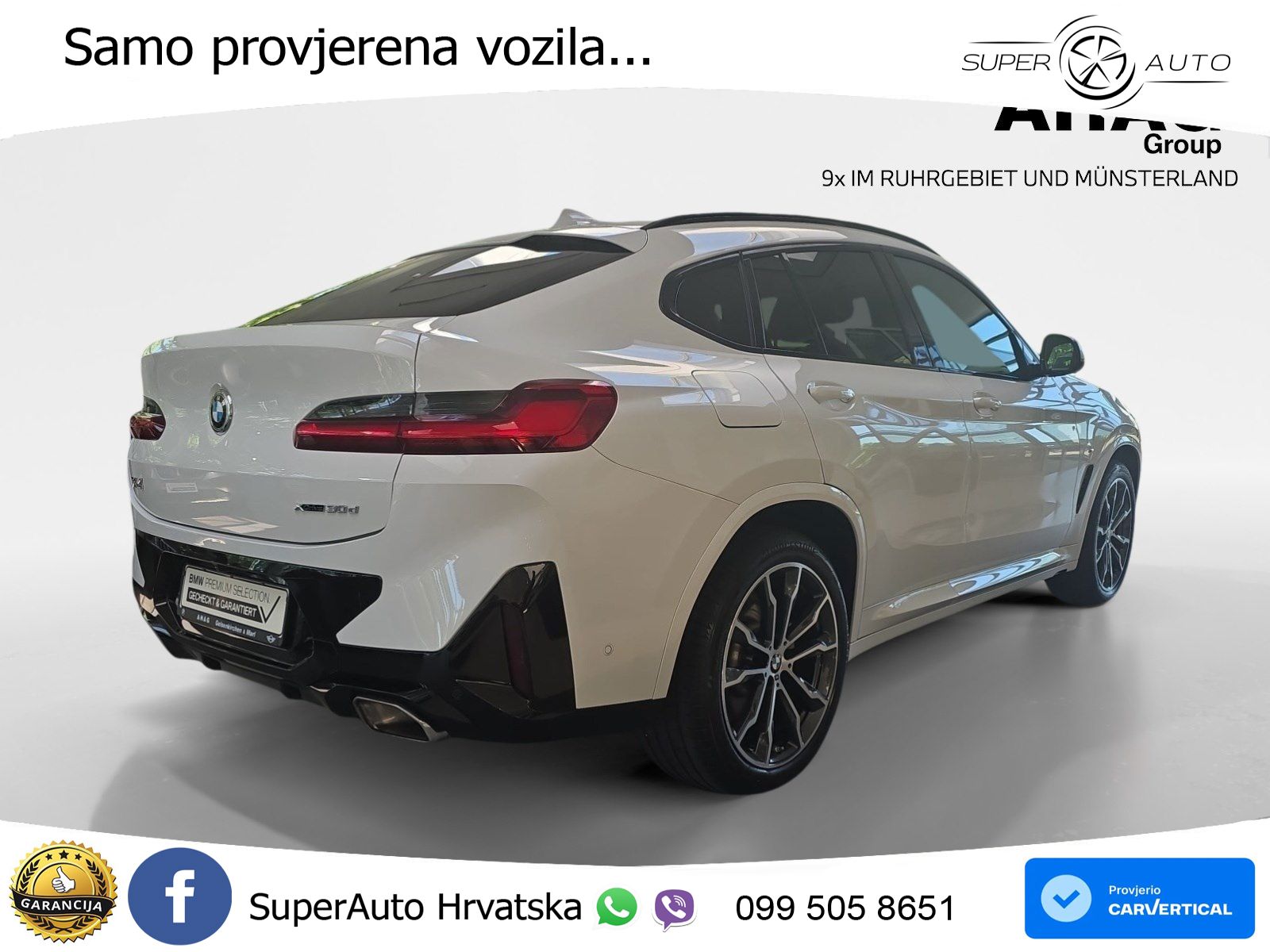BMW X4 30d xDrive Aut. 286 KS, LED+ACC+VIRT+GR SJED+PANO+KAM+PARK