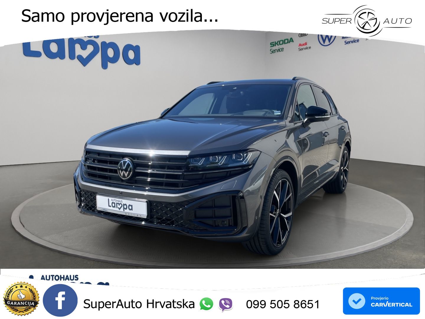 VW Touareg 3.0 TDI 4M Aut. R-Line 286 KS, PANO+ZRAČ+360+GR SJED+HEAD+ACC+KEY