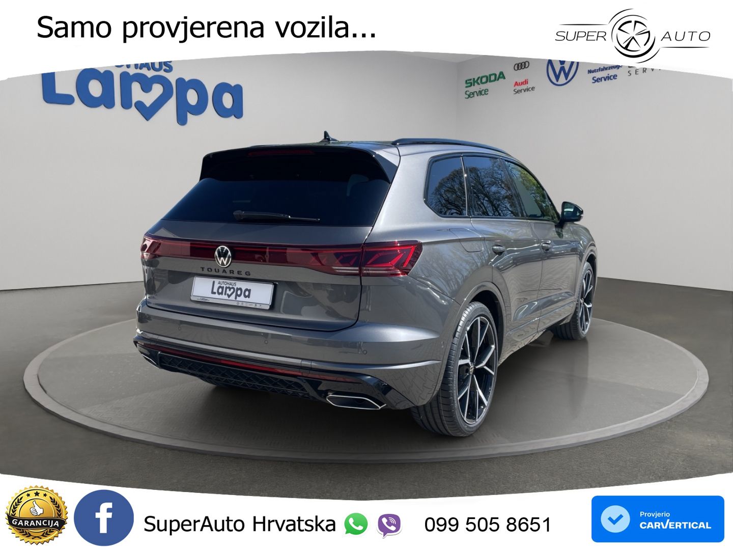 VW Touareg 3.0 TDI 4M Aut. R-Line 286 KS, PANO+ZRAČ+360+GR SJED+HEAD+ACC+KEY