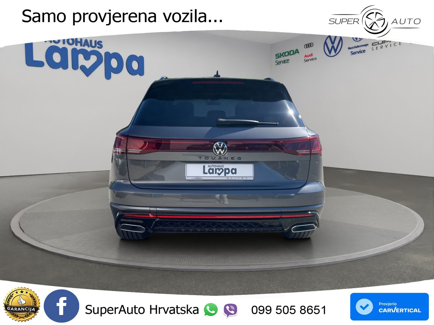 VW Touareg 3.0 TDI 4M Aut. R-Line 286 KS, PANO+ZRAČ+360+GR SJED+HEAD+ACC+KEY