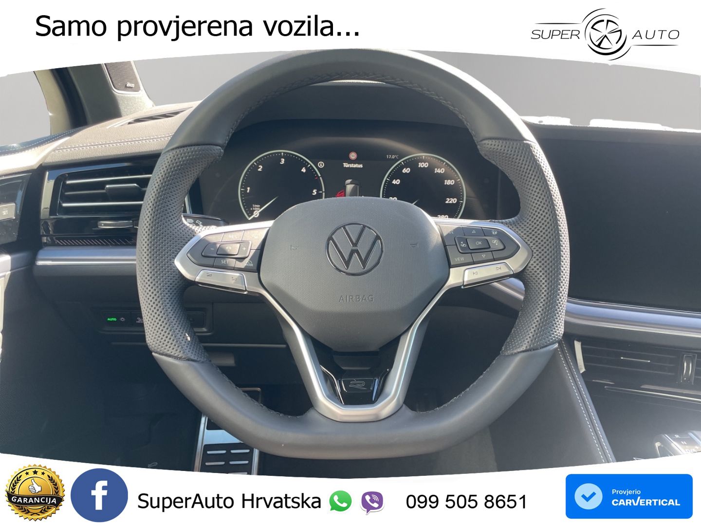 VW Touareg 3.0 TDI 4M Aut. R-Line 286 KS, PANO+ZRAČ+360+GR SJED+HEAD+ACC+KEY