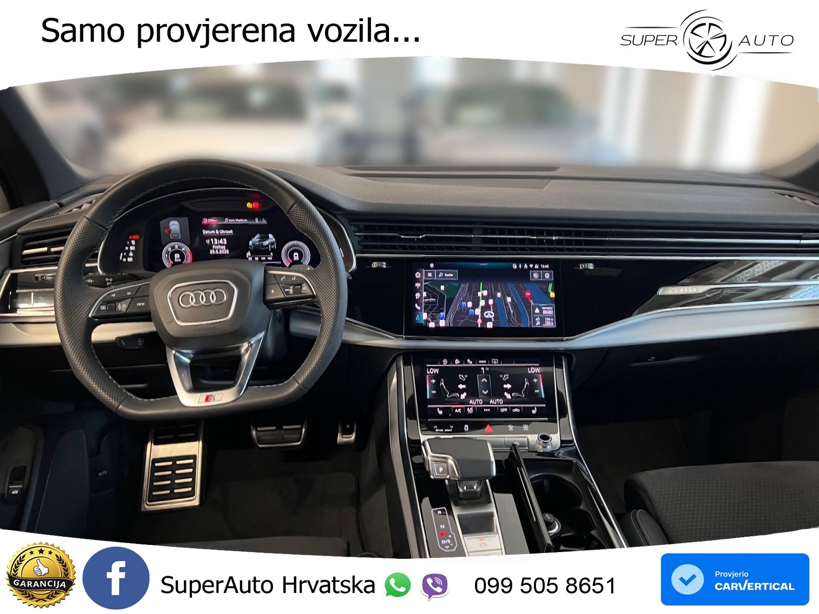 Audi Q7 50 TDI quattro tiptronic S line 286 KS, ZRAČ+KAM+KEY+GR SJED+VIRT+LANE