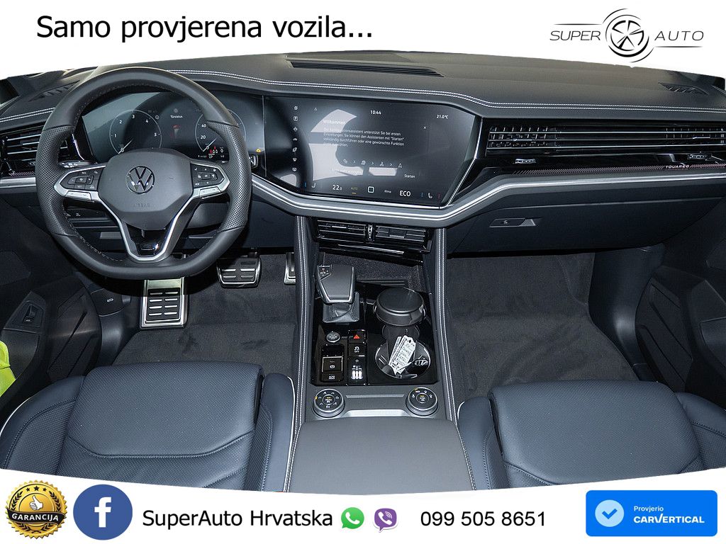 VW Touareg 3.0 TDI 4M Aut. R-Line 286 KS, PANO+ZRAČ+360+GR SJED+ACC+HEAD+KEY