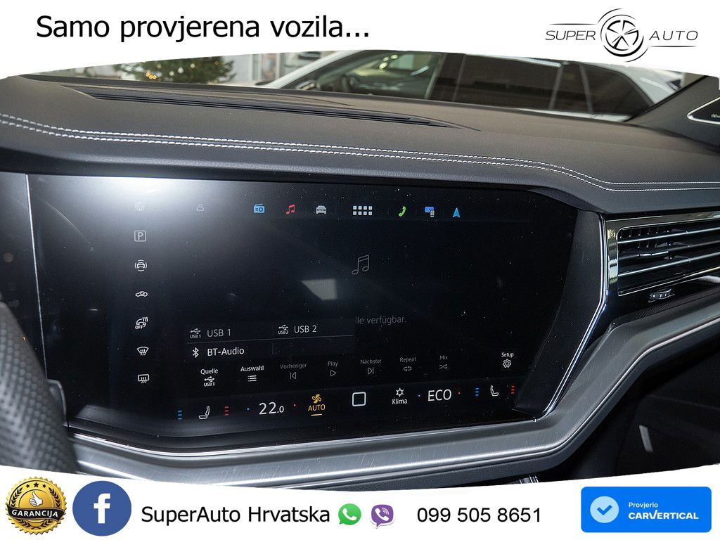 VW Touareg 3.0 TDI 4M Aut. R-Line 286 KS, PANO+ZRAČ+360+GR SJED+ACC+HEAD+KEY