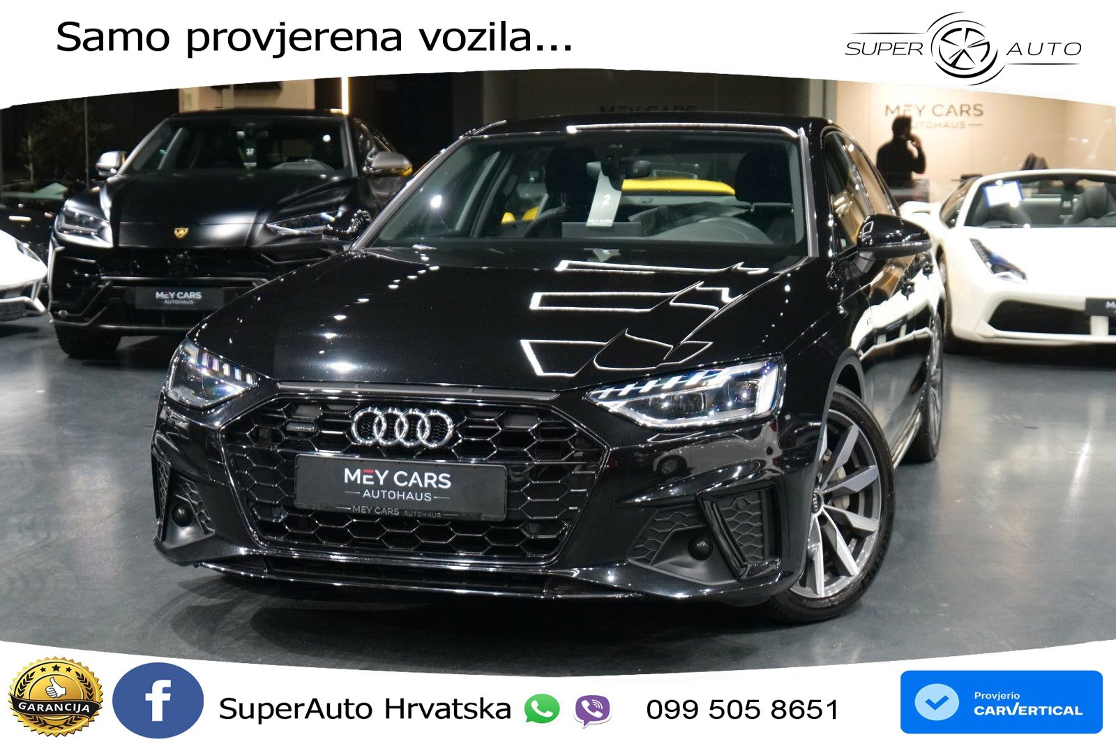 Audi A4 40 TDI quattro Aut. S line 204 KS, LED+KAM+GR SJED+VIRT