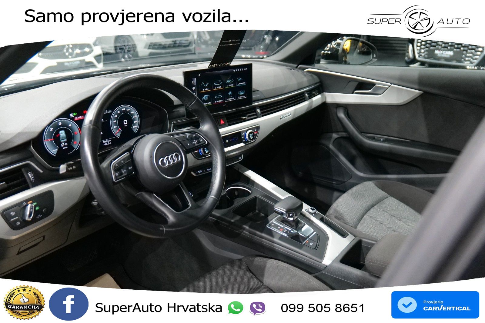 Audi A4 40 TDI quattro Aut. S line 204 KS, LED+KAM+GR SJED+VIRT