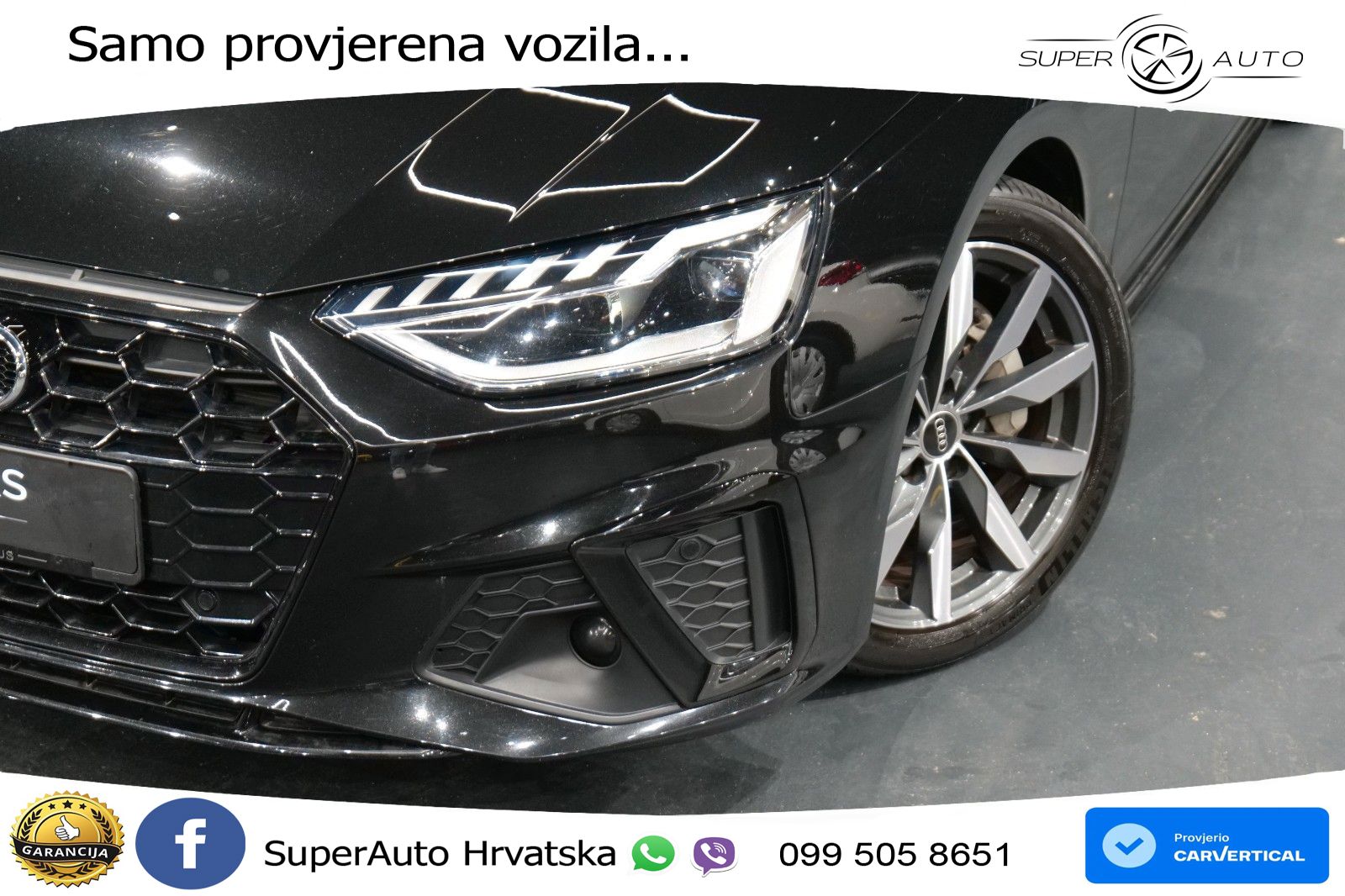 Audi A4 40 TDI quattro Aut. S line 204 KS, LED+KAM+GR SJED+VIRT