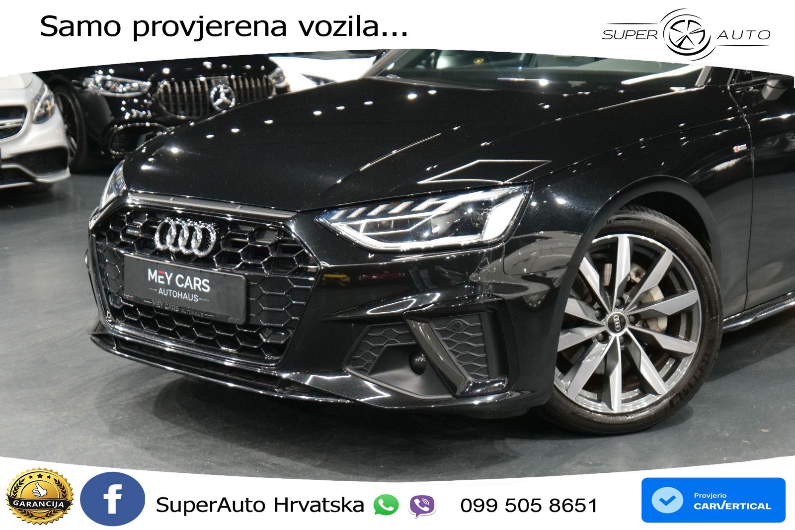 Audi A4 40 TDI quattro Aut. S line 204 KS, LED+KAM+GR SJED+VIRT