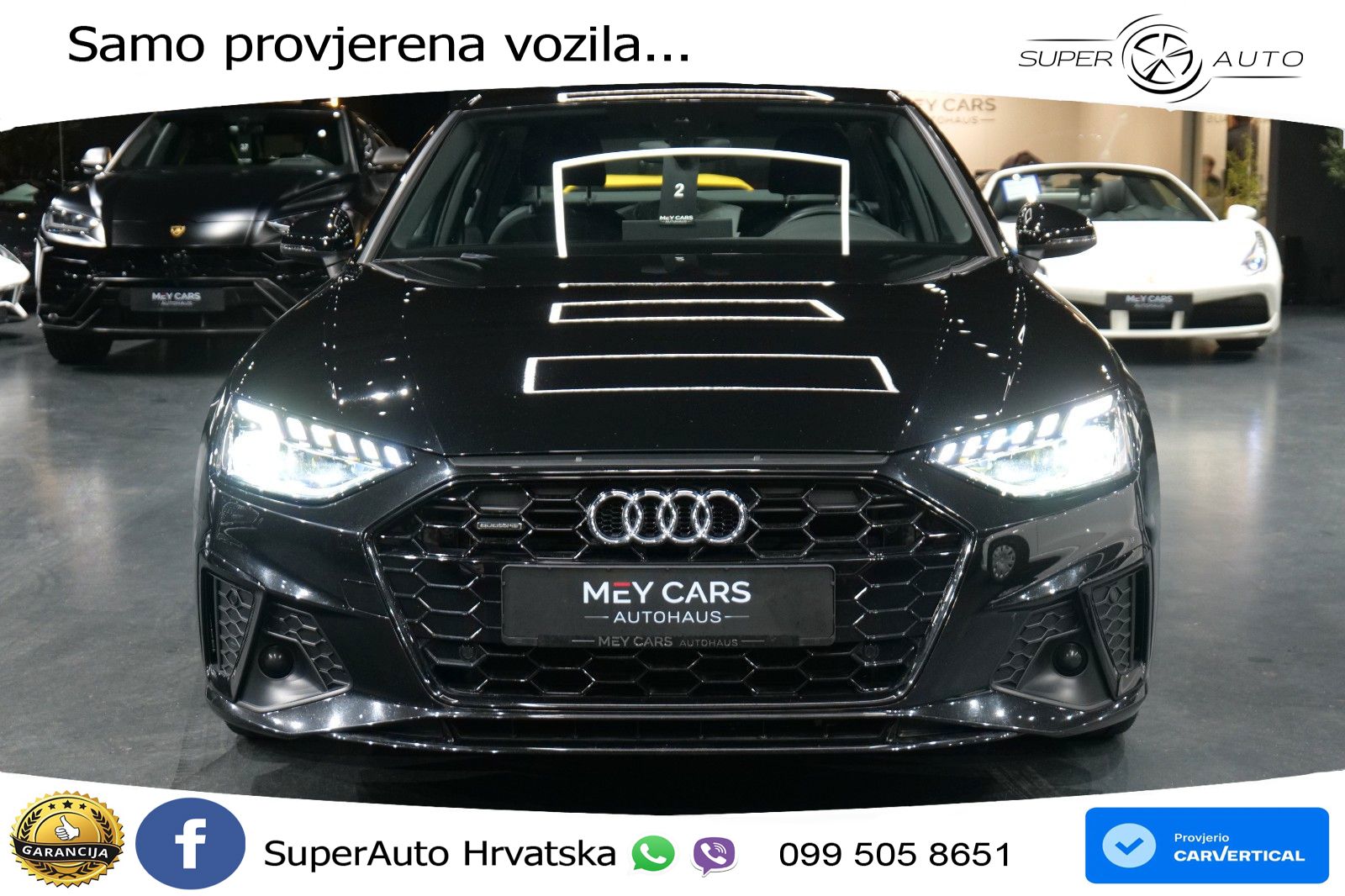 Audi A4 40 TDI quattro Aut. S line 204 KS, LED+KAM+GR SJED+VIRT