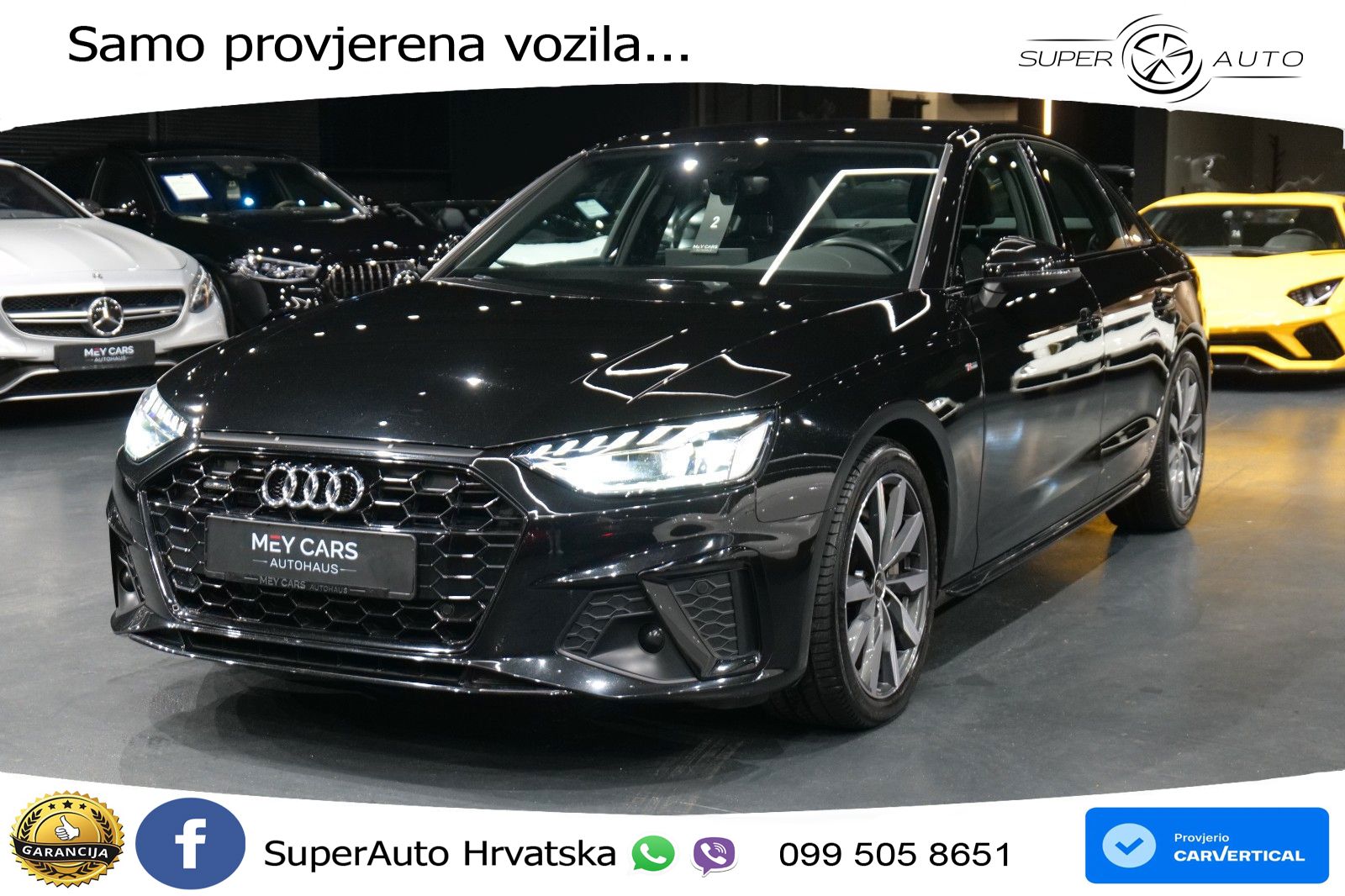 Audi A4 40 TDI quattro Aut. S line 204 KS, LED+KAM+GR SJED+VIRT
