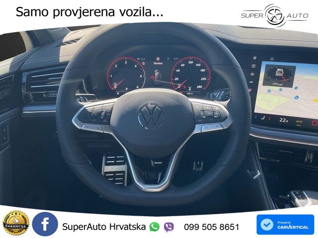 VW Touareg 3.0 TDI 4M Aut. R-Line 286 KS, ZRAČ+KAM+ACC+GR SJED+KEY+VIRT+LANE