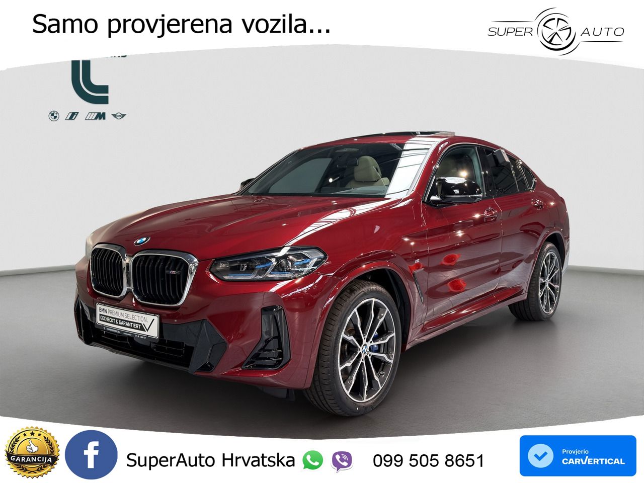 BMW X4 M40d xDrive 340 KS, LED+ACC+PANO+GR SJED+KAM+HEAD