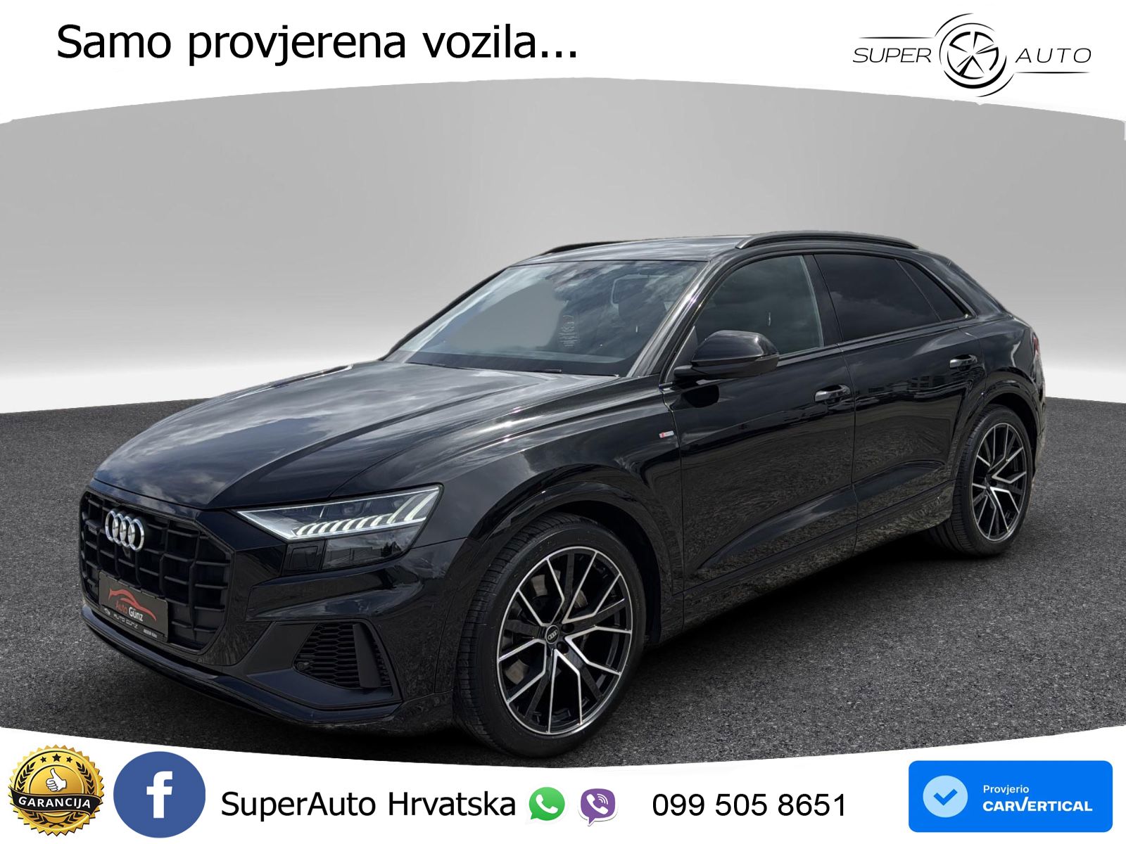 Audi Q8 50 TDI quattro Aut. S Line 286 KS !VOLAN DESNO!, 360+ACC+GR SJED+KEY
