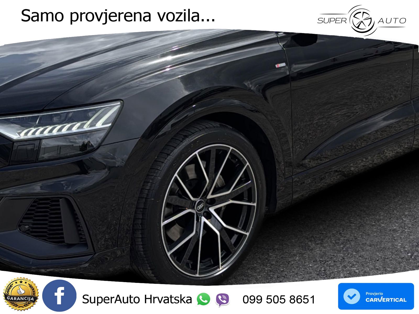 Audi Q8 50 TDI quattro Aut. S Line 286 KS !VOLAN DESNO!, 360+ACC+GR SJED+KEY