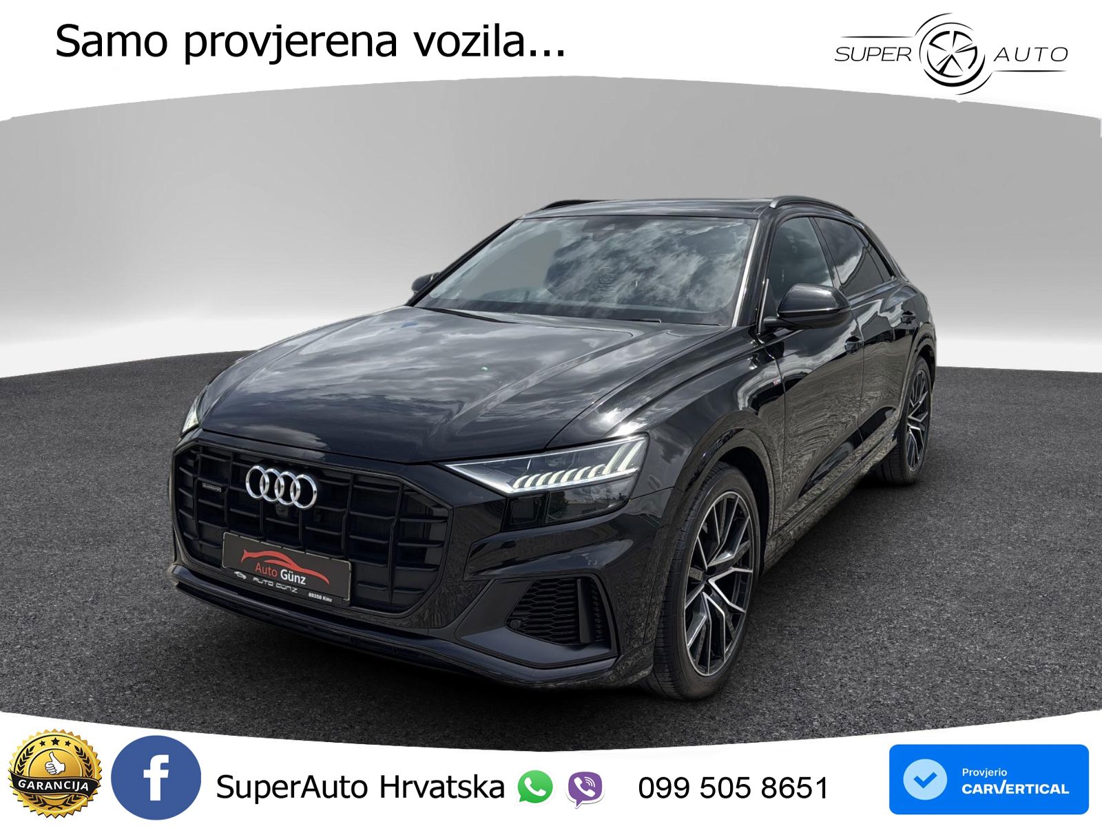 Audi Q8 50 TDI quattro Aut. S Line 286 KS !VOLAN DESNO!, 360+ACC+GR SJED+KEY